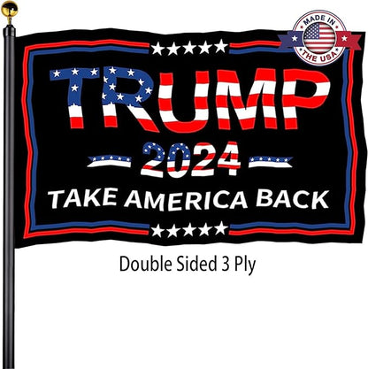 Trump 2024 Flag - Take America Back - 3x5 USA Heavy Duty