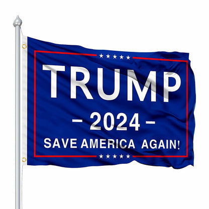 Trump 2024 Flag - Save America Again - 3x5 USA Heavy Duty