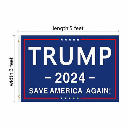 Trump 2024 Flag - Save America Again - 3x5 USA Heavy Duty