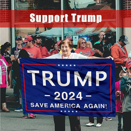 Trump 2024 Flag - Save America Again - 3x5 USA Heavy Duty